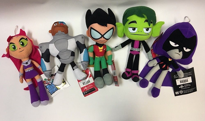 image of four humanoid character dolls